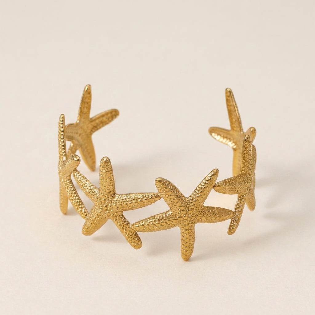 Starfish Bangle Bracelet
