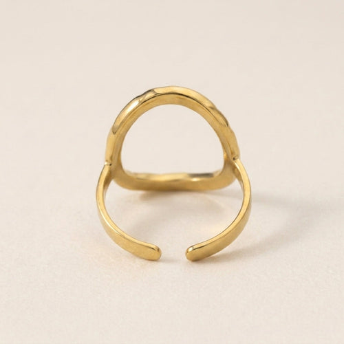 Crinkled Open Texture Ring
