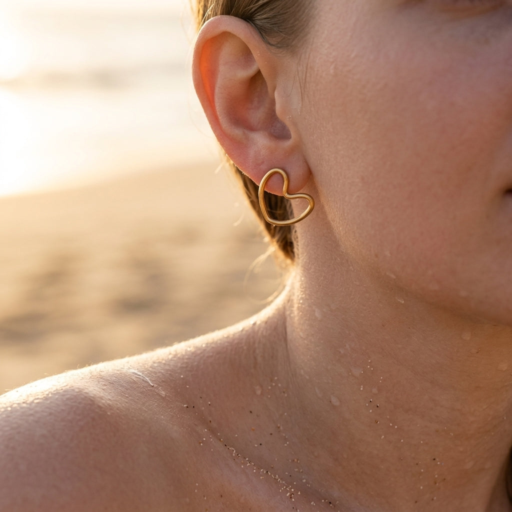 Open Hearts Earrings