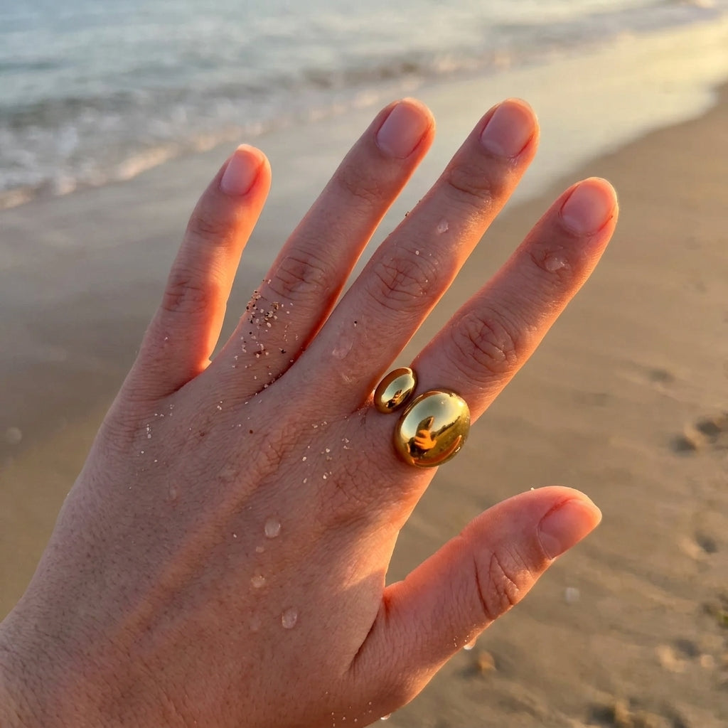 Domed Gold Ring