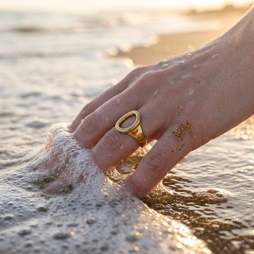 Oval Open Signet Ring