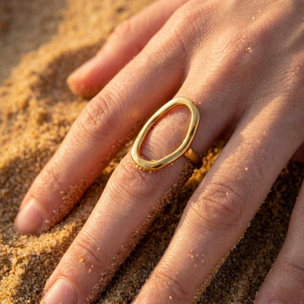 Oval Sculpted Ring