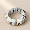 Retro Marble Resin Bracelet