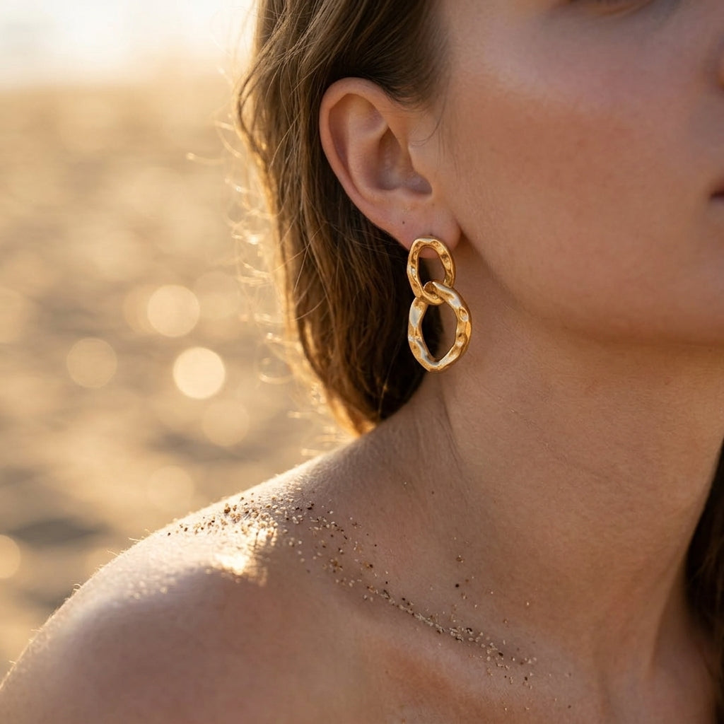 Intertwined Loop Earrings