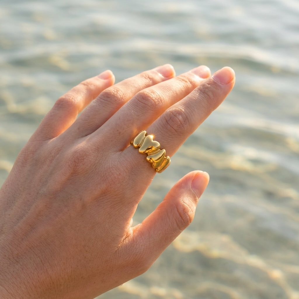 Connected Hearts Ring