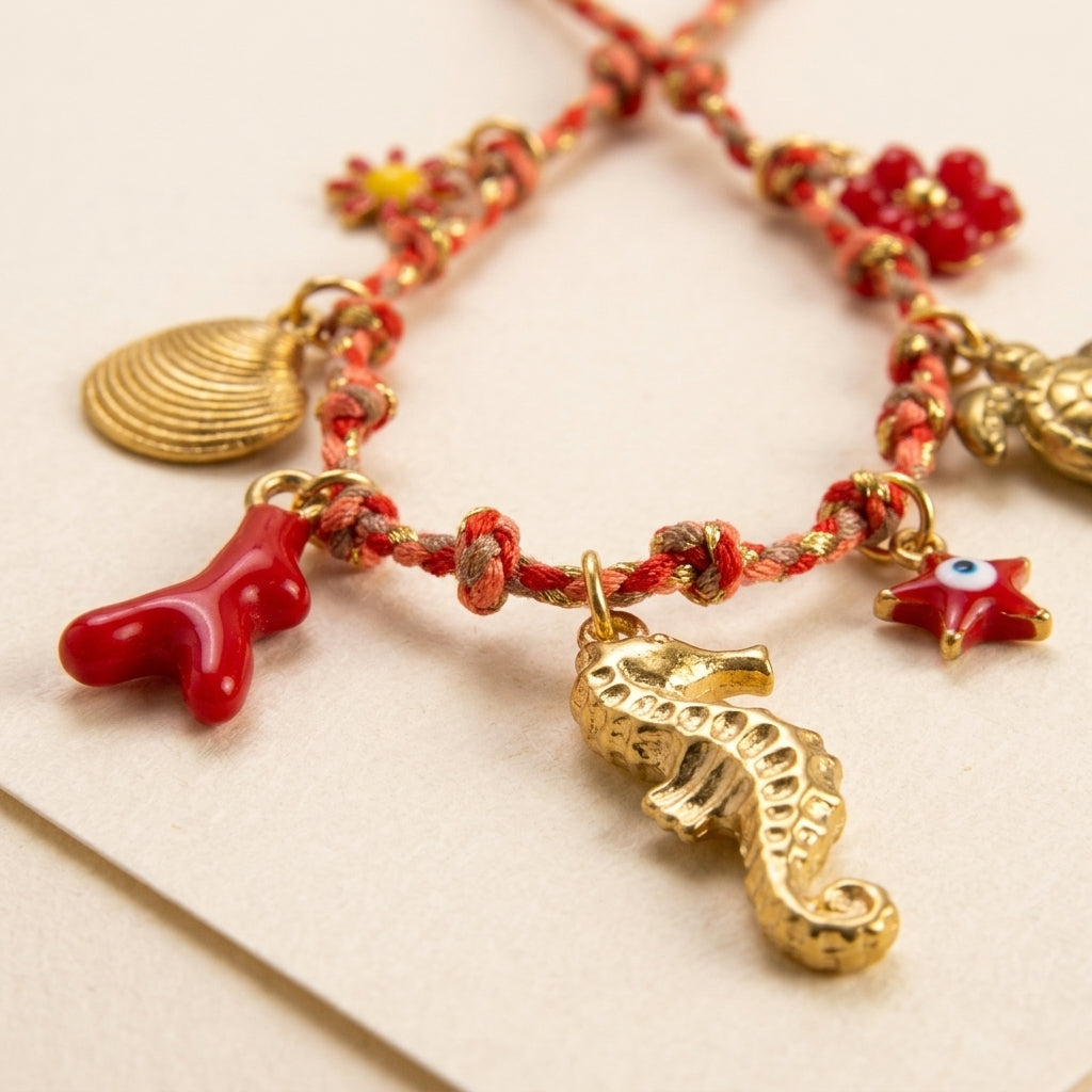 Red Charm Necklace