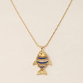 Vintage Koi Fish Pendant Necklace