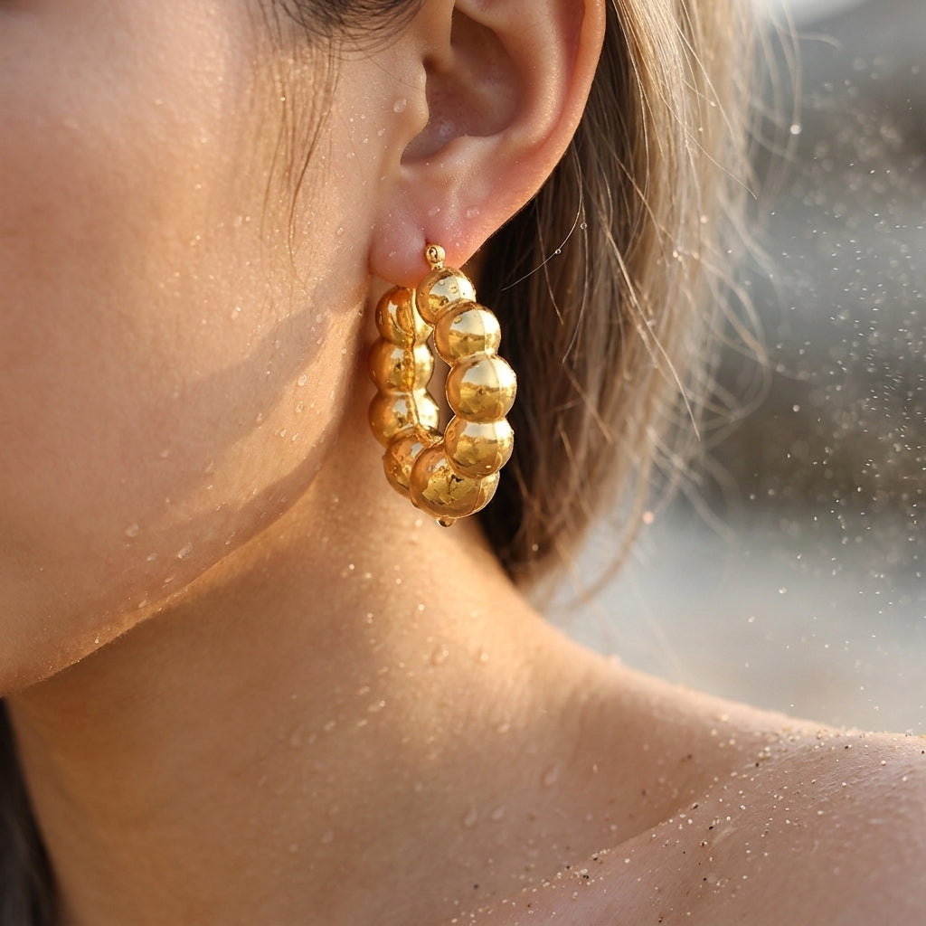 Large Beaded Earrings