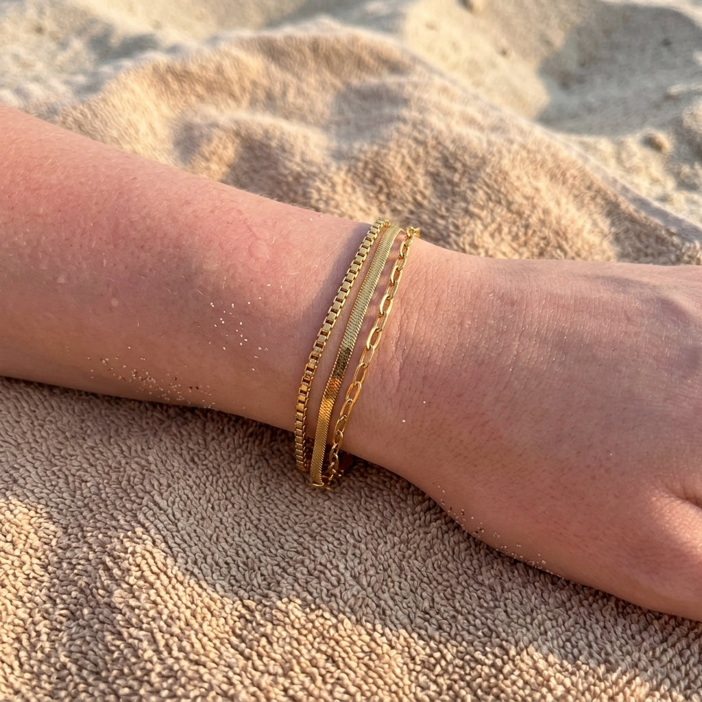 Three-Layer Link Bracelet
