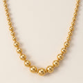Gold Gradient Ball Chunky Necklace