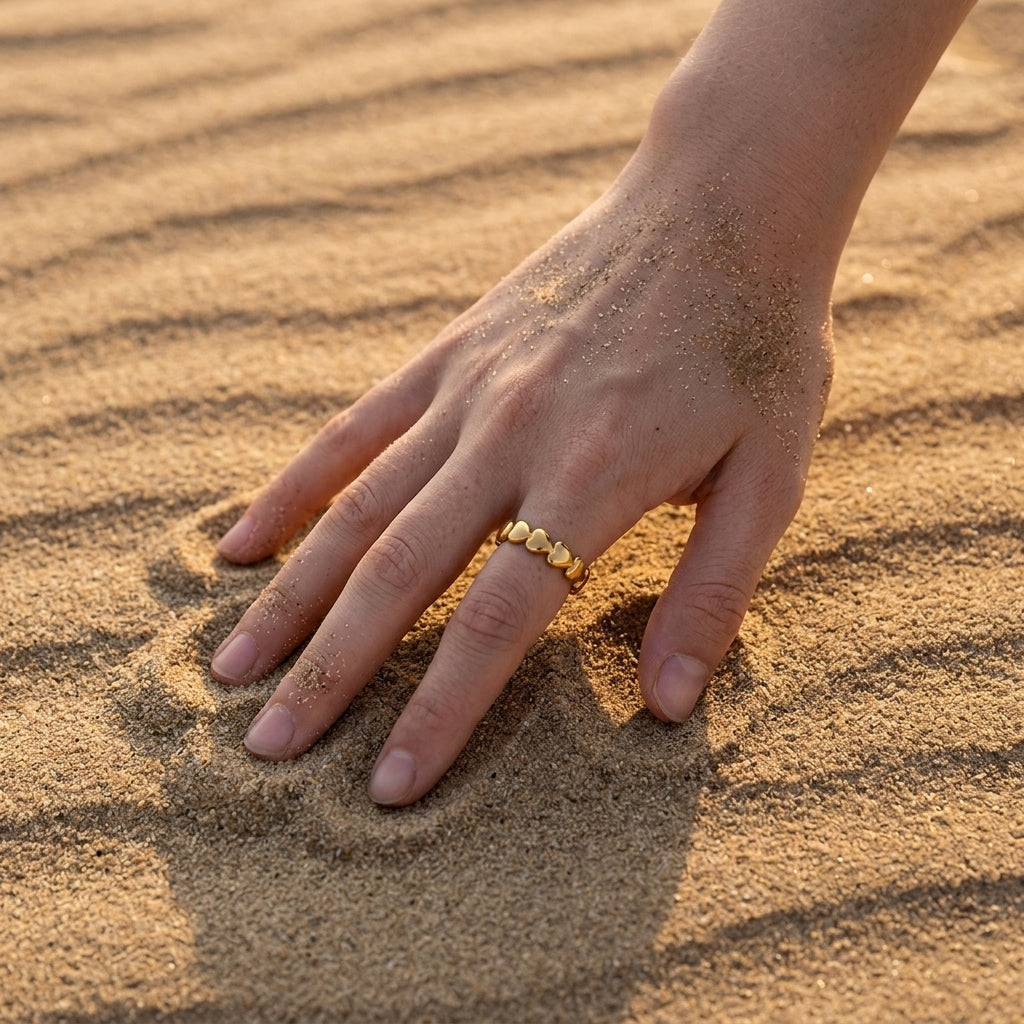 Sculpted Heart Ring
