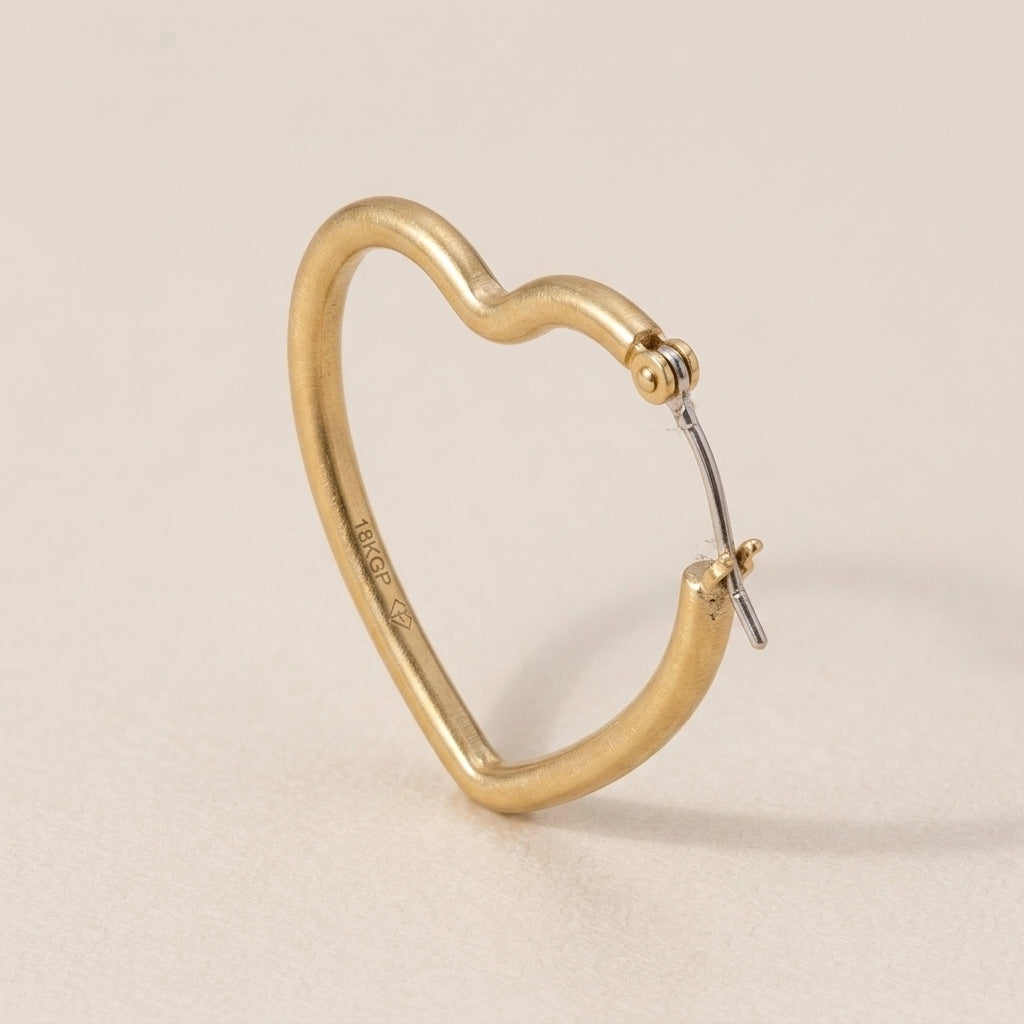 Open Heart Earrings