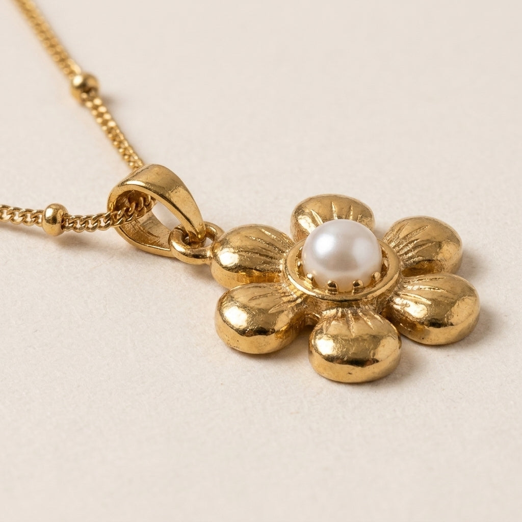 Flower Charm Necklace