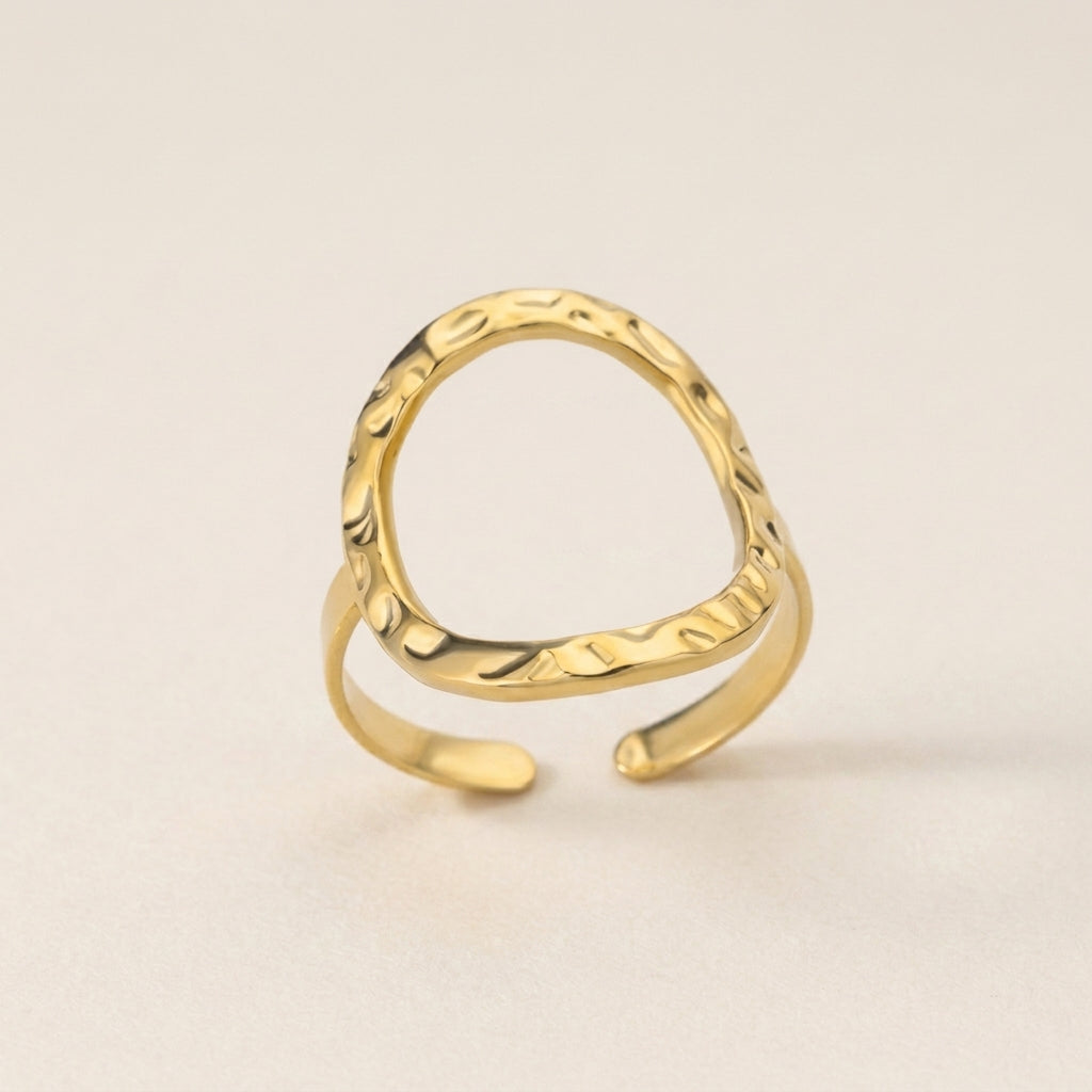 Crinkled Open Texture Ring