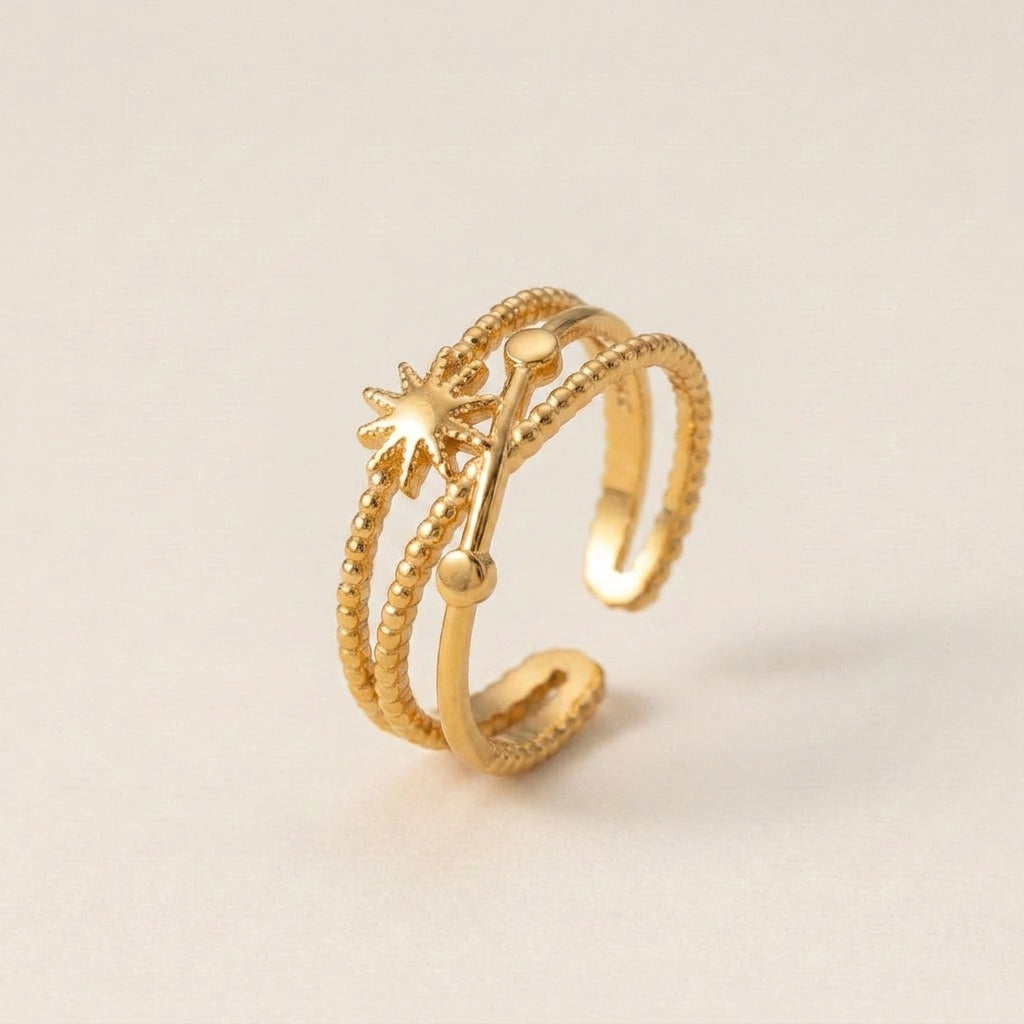 Multi-Layer Starburst Ring
