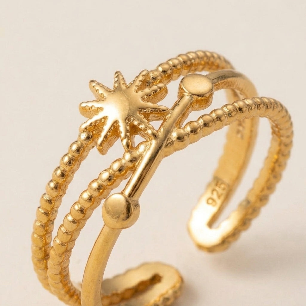Multi-Layer Starburst Ring