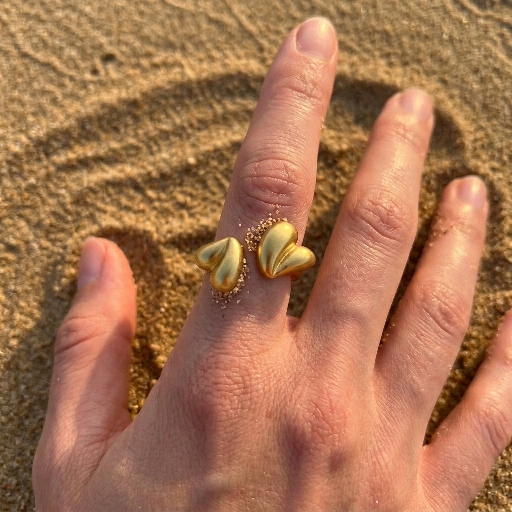 Double Hearts Ring