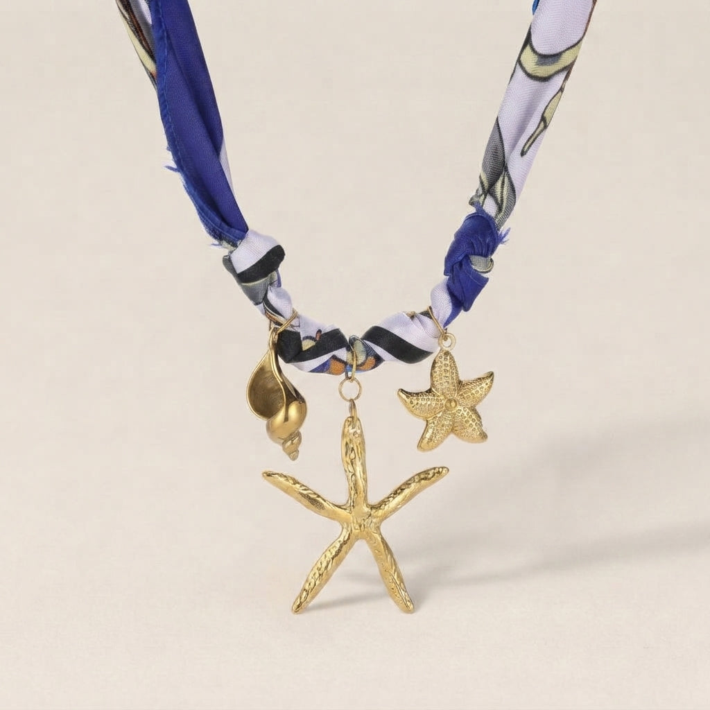 Titanium Starfish Pendant Necklace