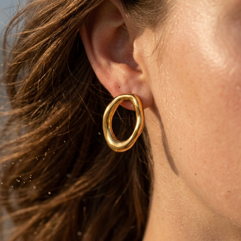 Oval Statement Earrings