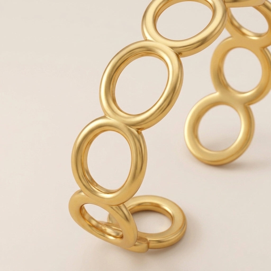 Elegant Open Oval Bracelet