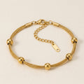 Six-Bead Three-Strand Bracelet