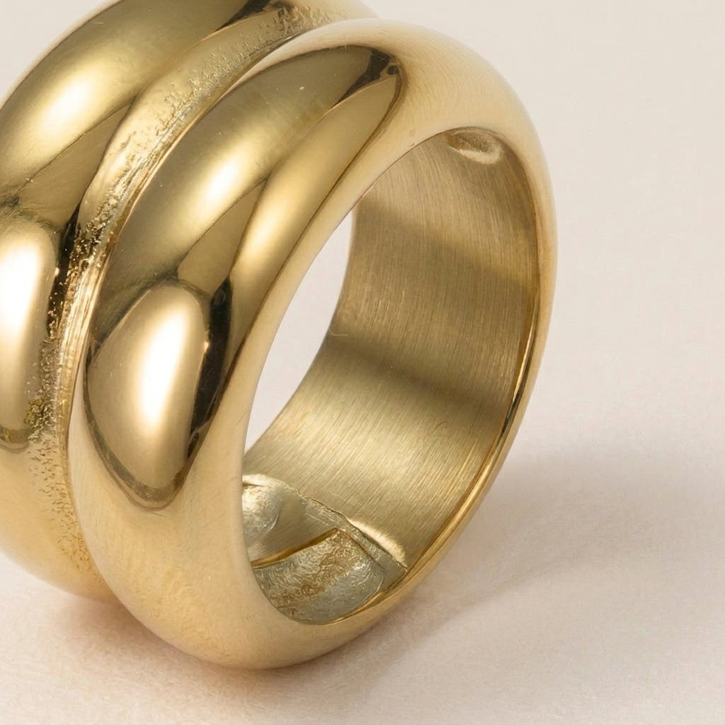 Elegant Bubble Dome Ring