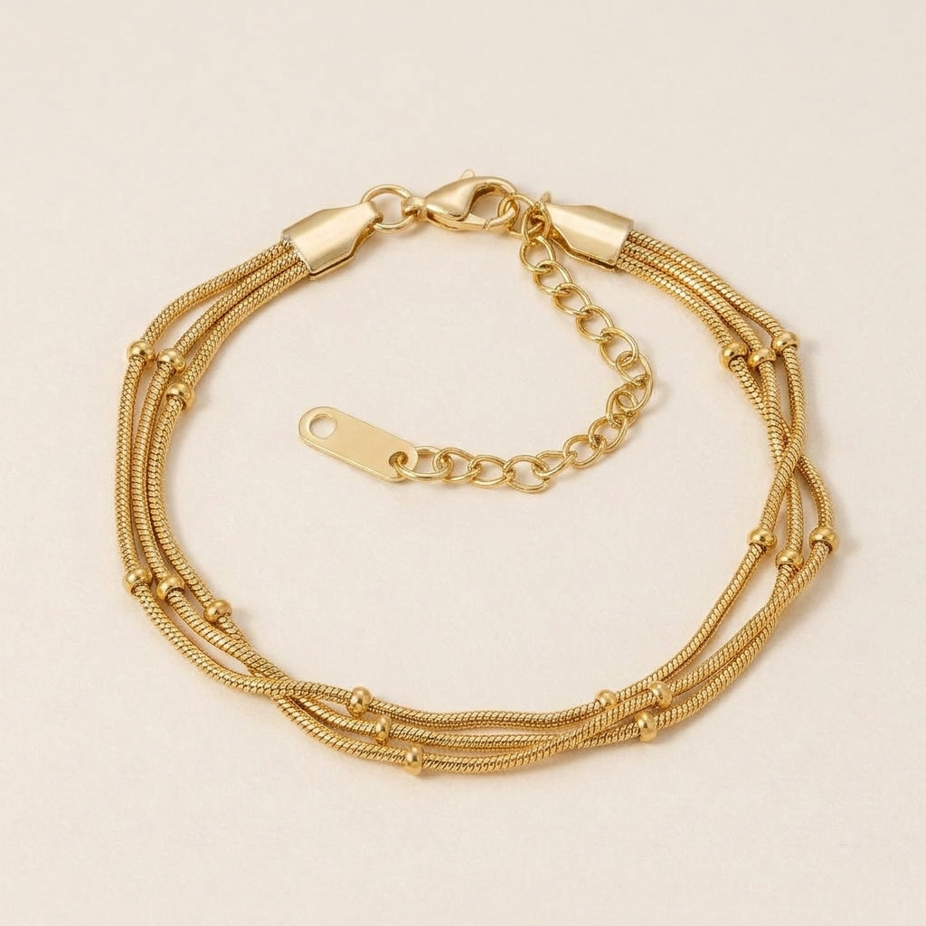 Multi-Layer Snake Beaded Bracelet
