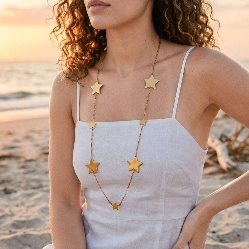 Long Star Necklace