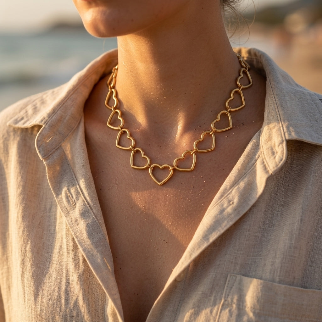 Open Heart Necklace