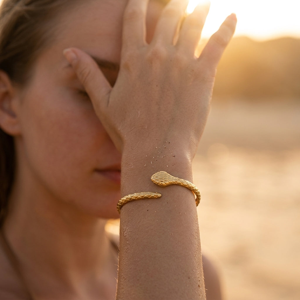 Snake Scale Bangle Bracelet