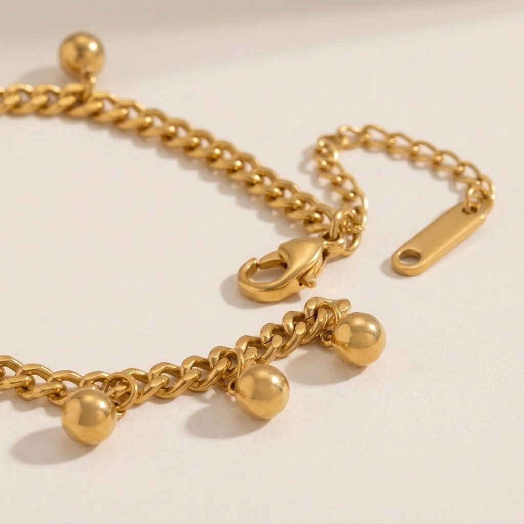 Multi-Bead Charm Link Bracelet