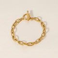 Toggle Clasp Oval Link Bracelet