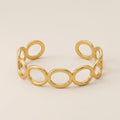 Elegant Open Oval Bracelet