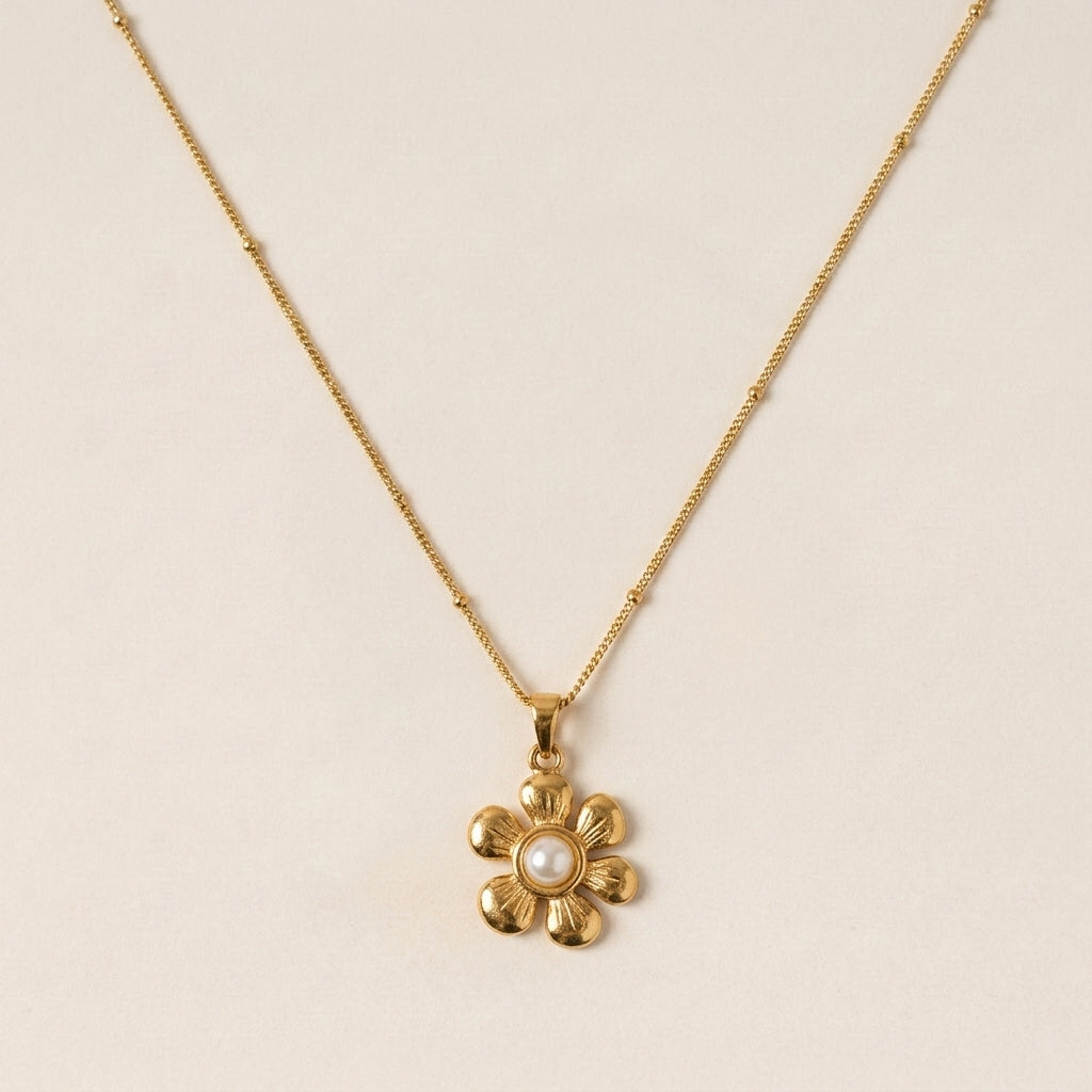 Flower Charm Necklace