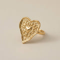 Oversized Gold Flower Statement Ring