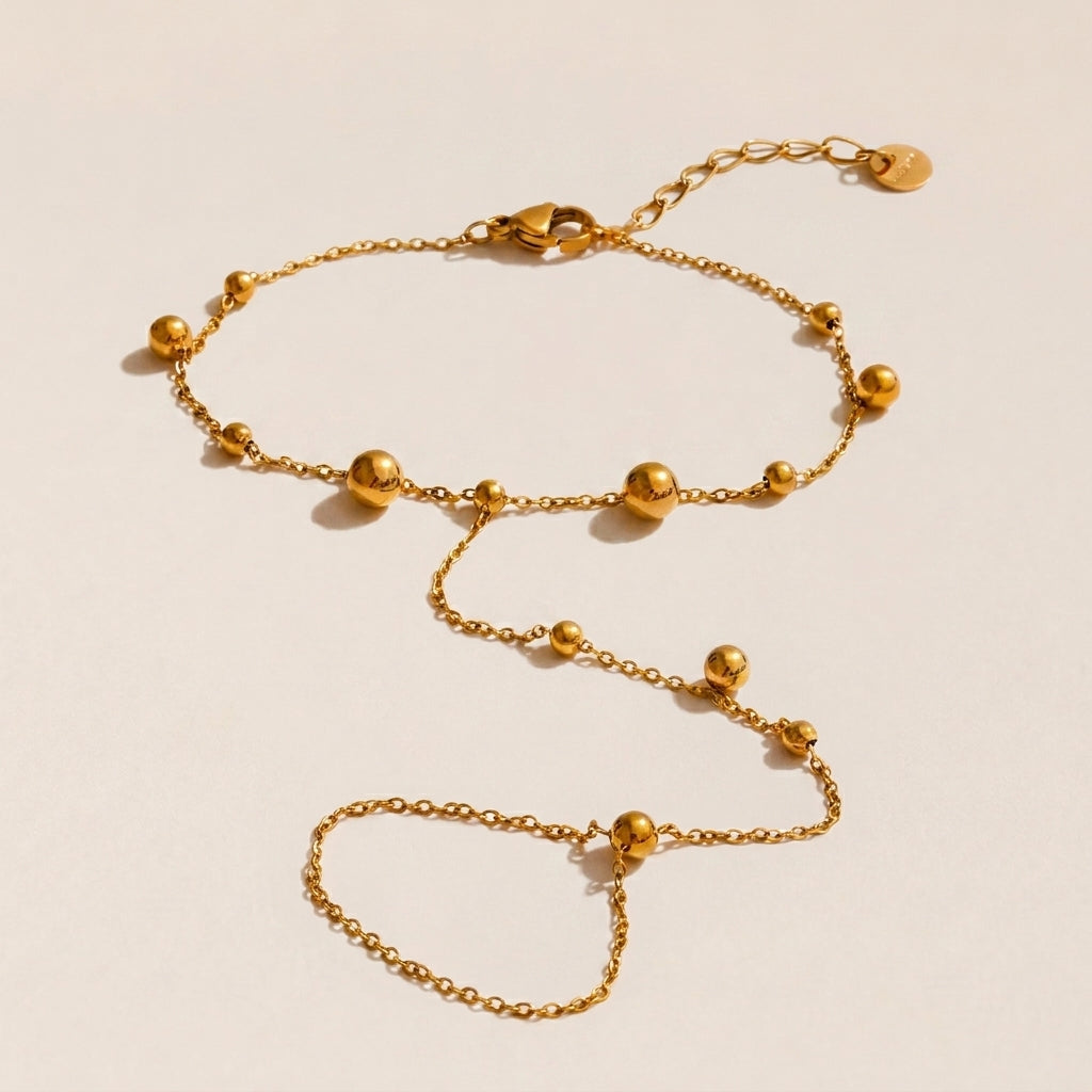 Hand Chain Finger Bracelet Gold Plated