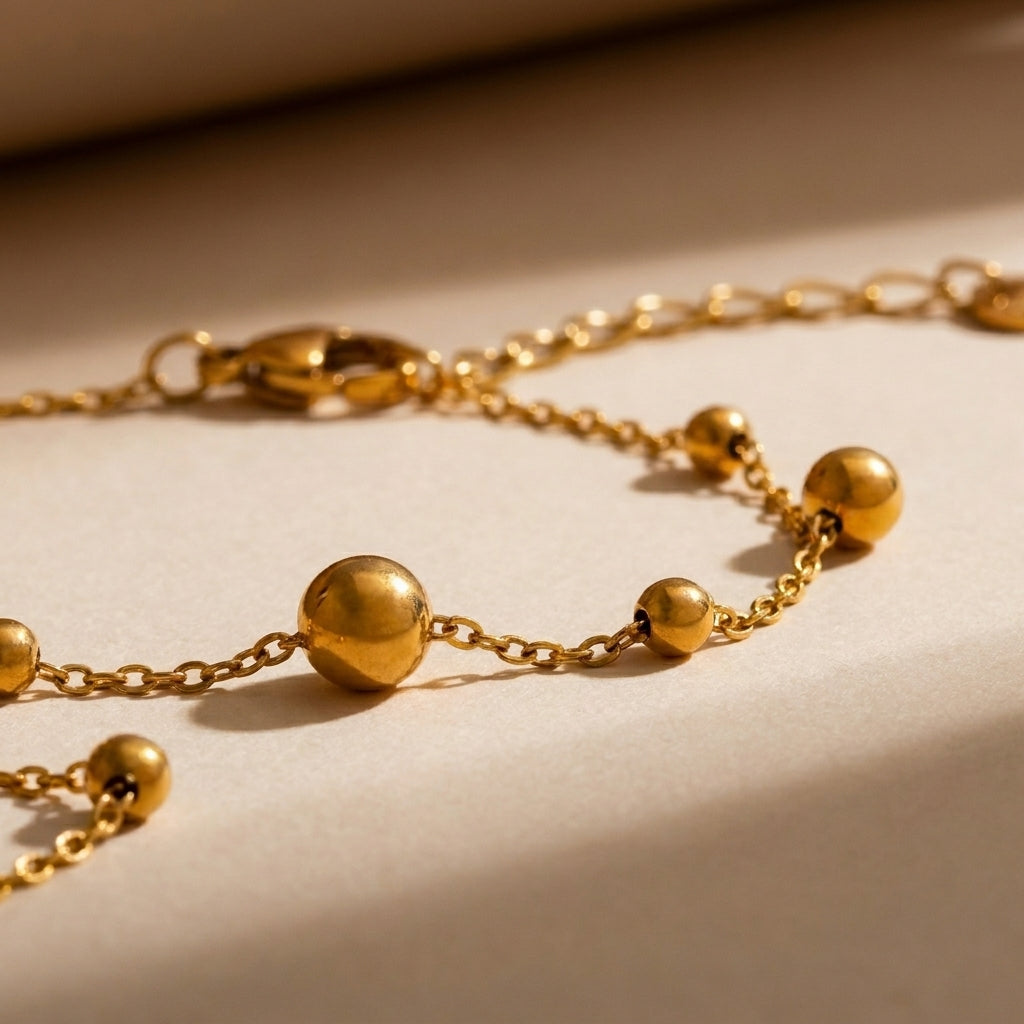 Hand Chain Finger Bracelet Gold Plated