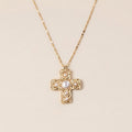 Layered Cross Pendant Necklace