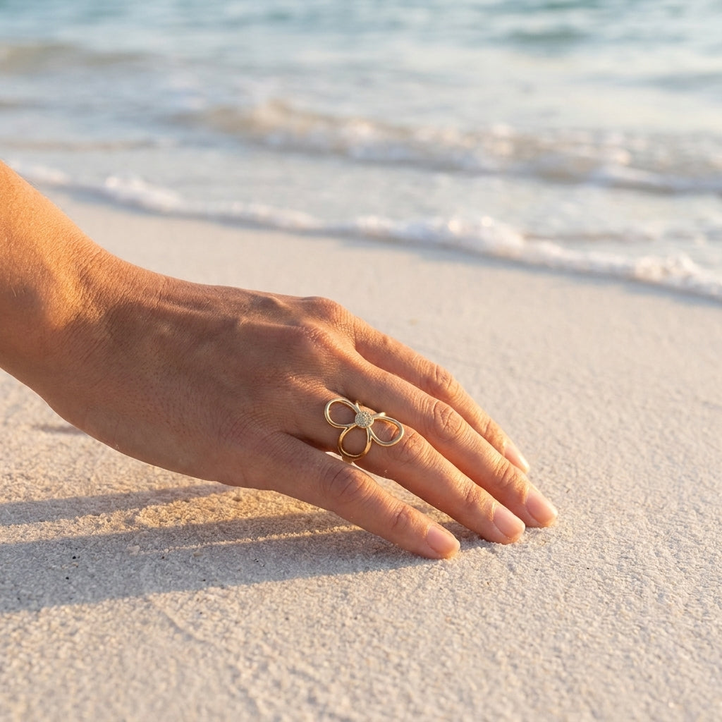 Open Flower Ring
