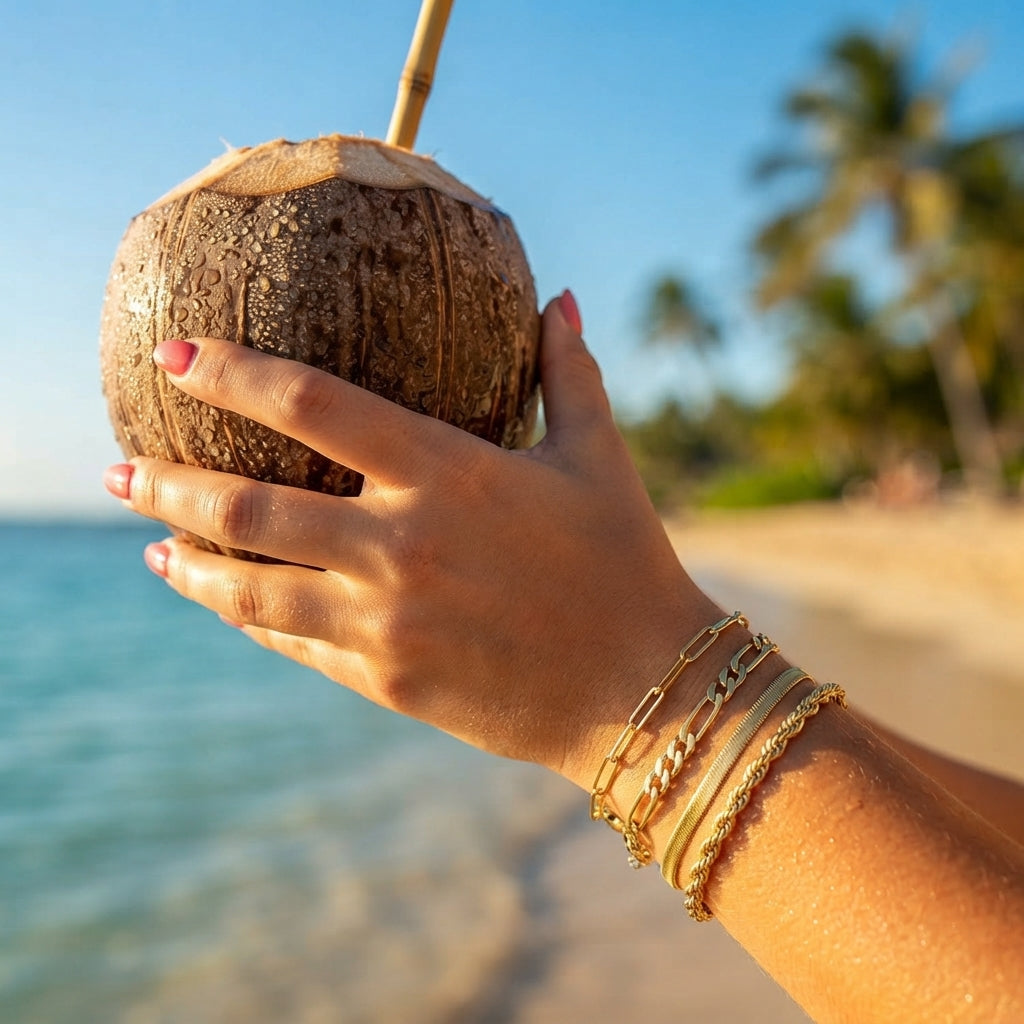 Paperclip Cuban Bracelet Set