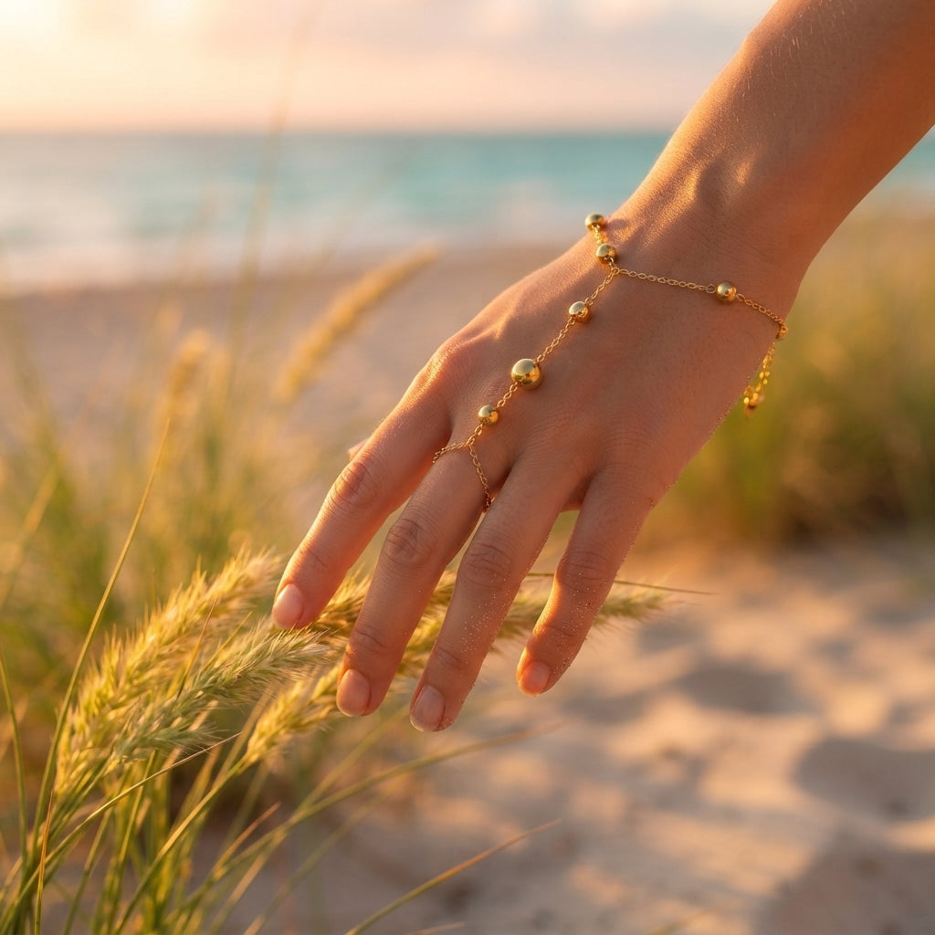 Polished Ball Hand Chain