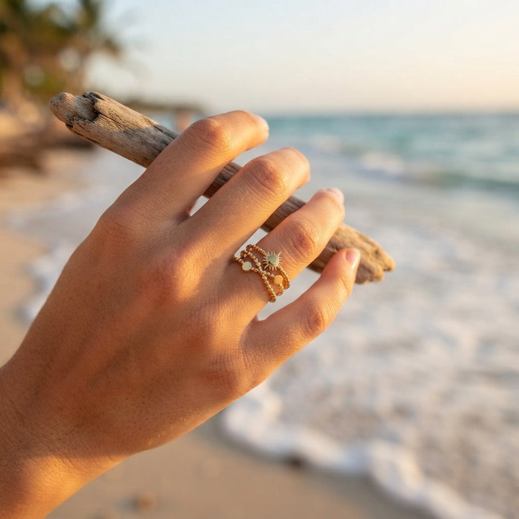 Multi-Layer Starburst Ring