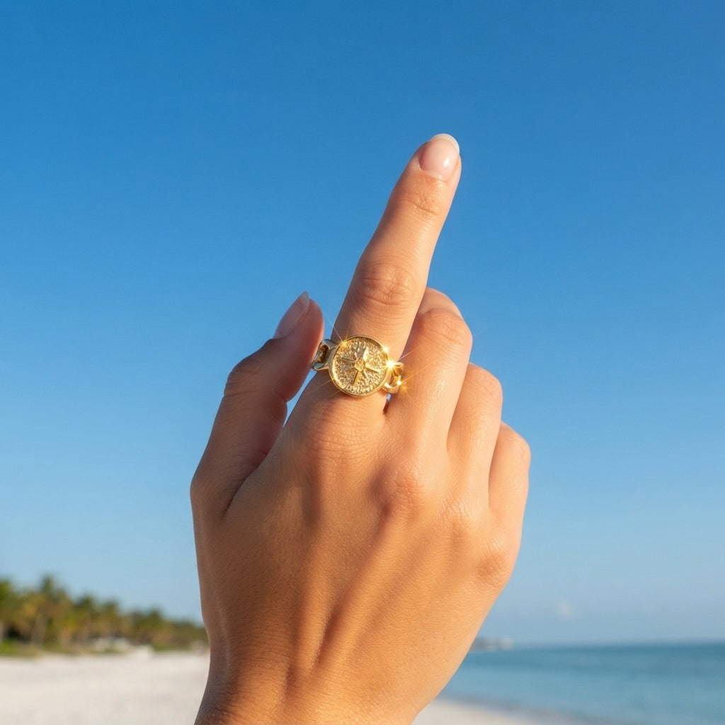 Link Starburst Ring