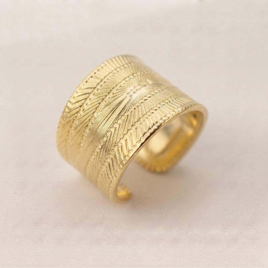 Chunky Sunburst Ring