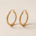 Twisted Hoop Earrings