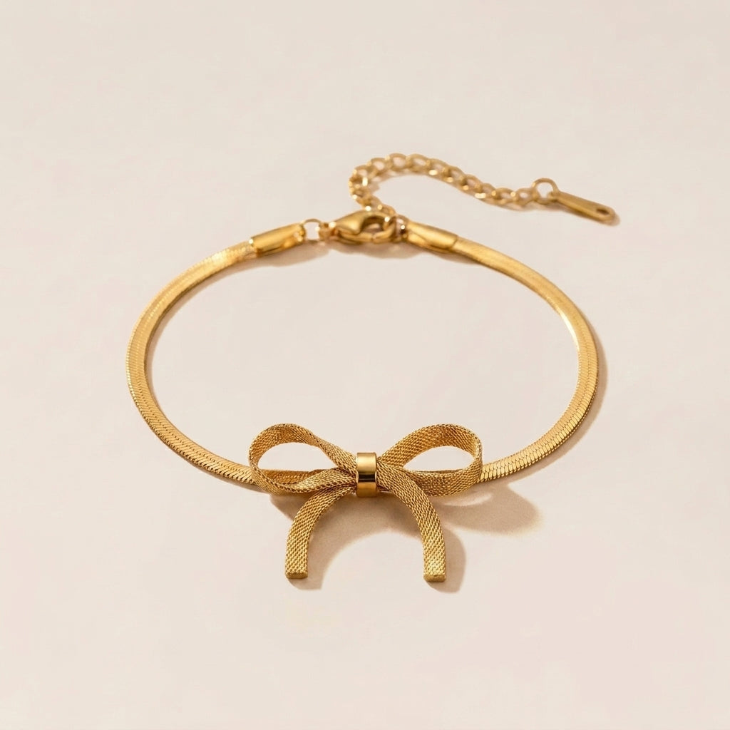 Gold Bow Bracelet