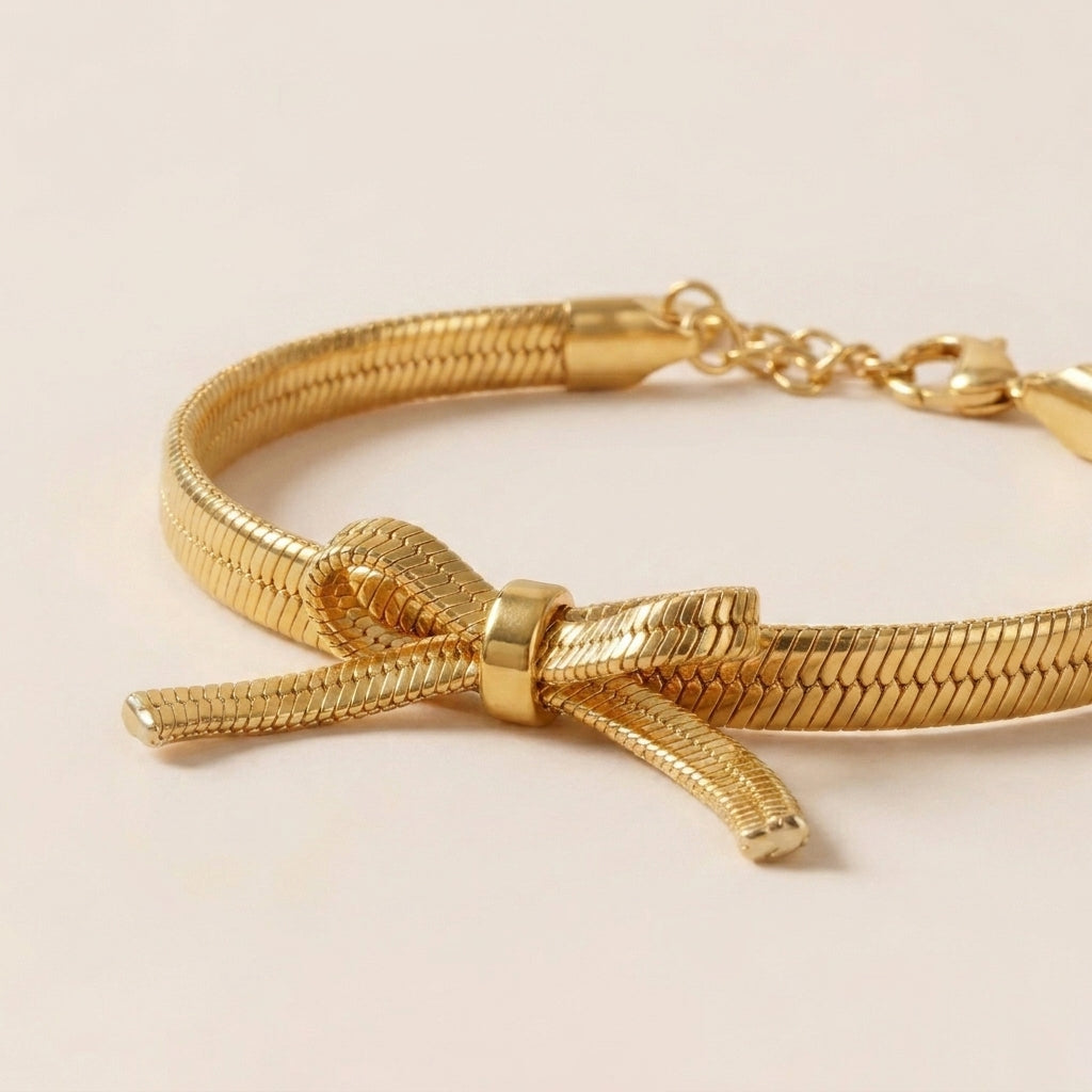 Gold Bow Bracelet