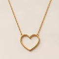 Minimalist Open Heart Necklace