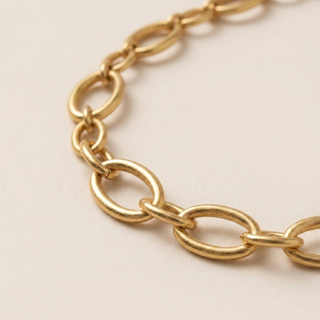 Open Oval Link Necklace