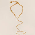 Double Link Sequin Hand Chain